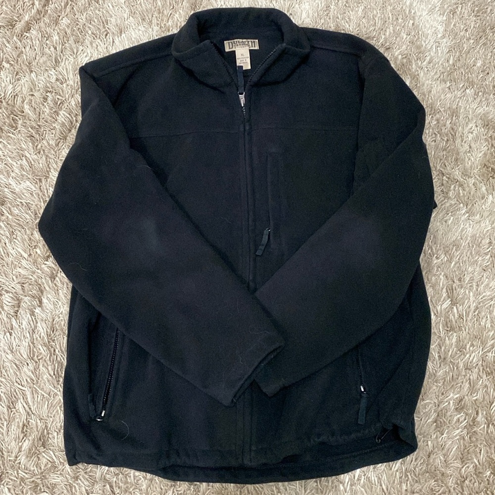 Mens Duluth Shoremans Fleece Jacket XL Black